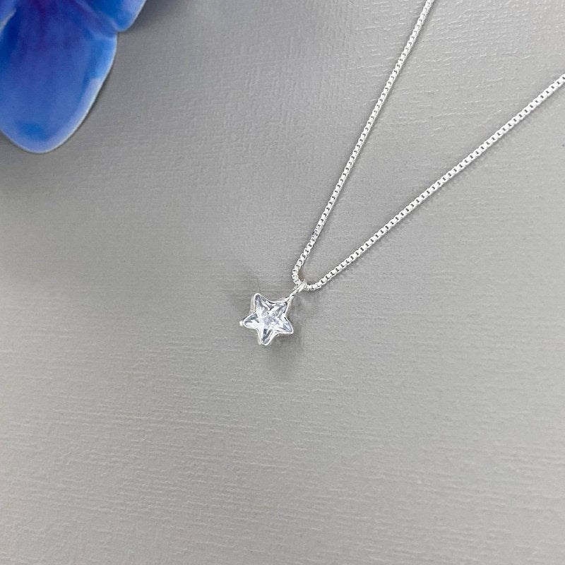 COLAR PONTO DE LUZ ESTRELA 45CM